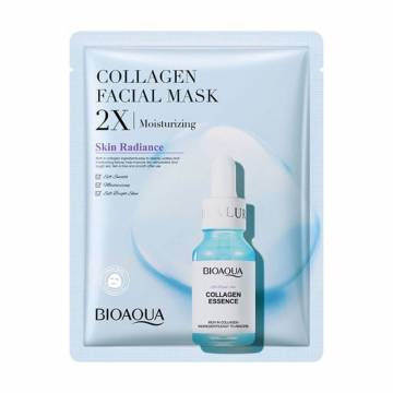 Тканевая увлажняющая маска для лица Bioaqua Collagen Facial Mask 2X Moisturizing с коллагеном, 30 г Тканевая увлажняющая маска для лица Bioaqua Collagen Facial Mask 2X Moisturizing с коллагеном, 30 г