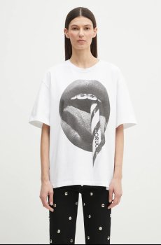 Хлопковая футболка Fiorucci Mouth Print Boxy