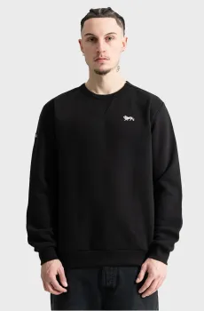 Мужской черный свитшот WOOLWICH Черный 3XL Lonsdale 117999