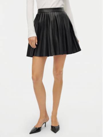 Vero Moda Спідниця зі штучної шкіри Naomielly 10316312 Чорний Regular Fit Vero Moda Спідниця зі штучної шкіри Naomielly 10316312 Чорний Regular Fit