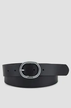 Женский черный кожаный ремень Черный 70 Levi’s® 37460;0092