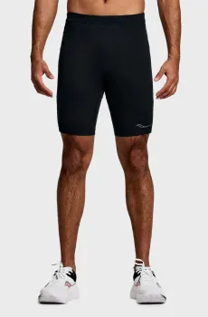 Мужские черные велосипедки FORTIFY LINED HALF TIGHT Черный XL Saucony SAM800359-BK