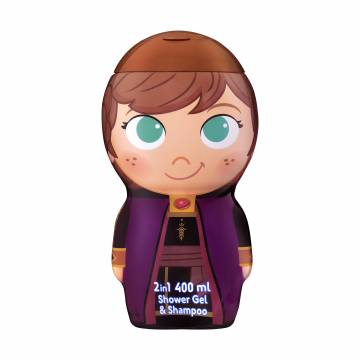 Детский шампунь-гель 2 в 1 для волос и тела Air-Val International Disney Frozen II 2 In 1 Shower & Gel Shampoo Anna 2D, 400 мл Детский шампунь-гель 2 в 1 для волос и тела Air-Val International Disney Frozen II 2 In 1 Shower & Gel Shampoo Anna 2D, 400 мл