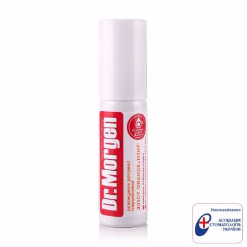 Освежитель для полости рта Dr.Morgen Juicy Orange & Mint, 25 мл