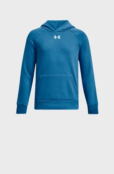 Детское синее худи UA Rival Fleece Hoodie Синий 8 Under Armour 1379792-466