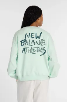 Женский мятный світшот Visibly Loved Crew Зеленый XL New Balance WT61M9CCCOJ