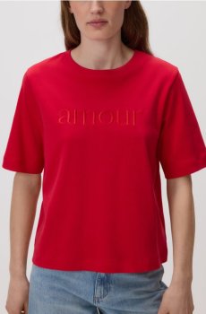 Reserved - Футболка regular із вишивкою - червоний - 150HT-33X