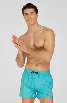 Мужские голубые плавательные шорты Голубой S MARC&ANDRE MS21-05