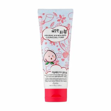 Пенка для умывания Esfolio Pure Skin Hyaluronic Acid With Peach Cleansing Foam с гиалуроновой кислотой и персиком, 150 г Пенка для умывания Esfolio Pure Skin Hyaluronic Acid With Peach Cleansing Foam с гиалуроновой кислотой и персиком, 150 г