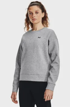 Женский серый свитшот Unstoppable Flc Crew Серый S Under Armour 1379835-011