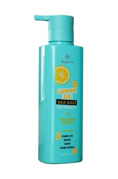Шампунь для волос Bogenia Lemon Oil Sea Salt Extract Professional Shampoo, 450 мл