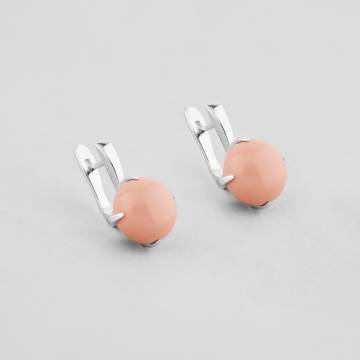 Серебряные серьги Minimal 1974-pink Серебряные серьги Minimal 1974-pink