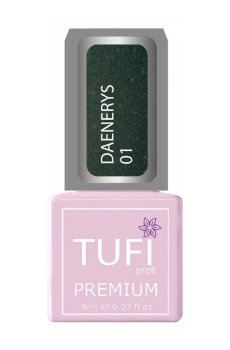 Уценка! Гель-лак для ногтей Tufi profi Premium Daenerys 01 Драконье стекло, 8 мл