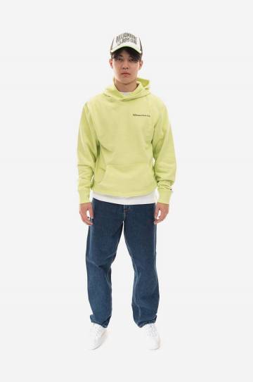 Хлопковая кофта Billionaire Boys Club Signal Popover Hood мужская цвет синий с капюшоном с принтом B22322-NAVY Хлопковая кофта Billionaire Boys Club Signal Popover Hood мужская цвет синий с капюшоном с принтом B22322-NAVY