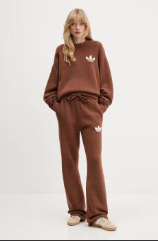 Штаны с примесью шерсти adidas Originals Knitted Pants