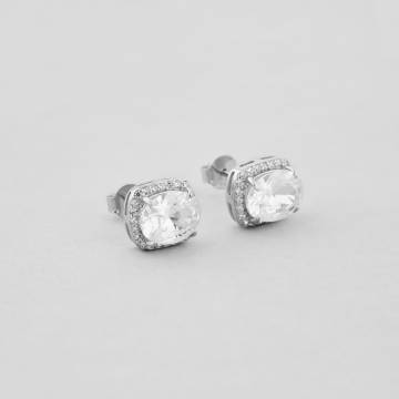 Серебряные серьги Minimal 92-0009б Серебряные серьги Minimal 92-0009б