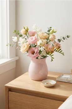 Керамічна ваза - світло-ліловий