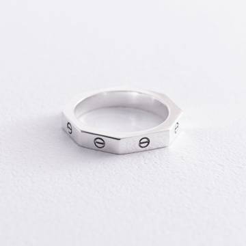 Серебряное кольцо "Love" 112603 Серебряное кольцо "Love" 112603