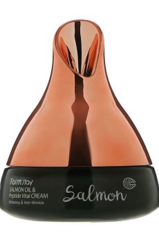 Крем для лица FarmStay Salmon Oil & Peptide Vital Cream с лососевым маслом и пептидами, 50 г