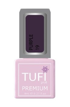 Уценка! Гель-лак для ногтей Tufi Profi Premium Purple 19 Фиолет, 8 мл