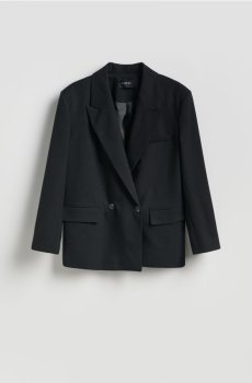 Reserved - Блейзер із додаванням віскози - чорний - 061JL-99X