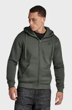 Мужское темно-серое худи Premium core hdd zip sw l/s Серый M G-Star RAW D16122,C235