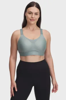 Женский мятный топ UA Infinity High 2.0 Bra Ментоловый XL (D-DD) Under Armour 1384112-348