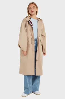 Женская белая парка PREPPY COTTON Белый L Tommy Hilfiger WW0WW38938