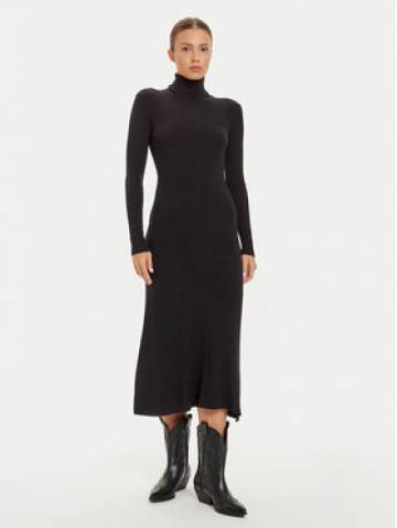 Vila Трикотажна сукня Maria 14106153 Чорний Regular Fit Vila Трикотажна сукня Maria 14106153 Чорний Regular Fit