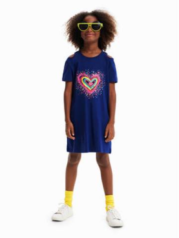 Desigual Повсякденна сукня 23SGVK09 Cиній Regular Fit Desigual Повсякденна сукня 23SGVK09 Cиній Regular Fit