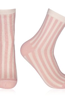 Женские носки AmiGA полоска, розовые, размер 23-25