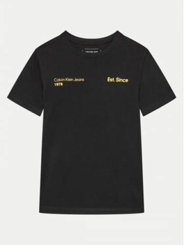 Calvin Klein Jeans Футболка IB0IB02236 Чорний Regular Fit Calvin Klein Jeans Футболка IB0IB02236 Чорний Regular Fit