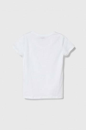 Детская хлопковая футболка Pinko Up цвет белый