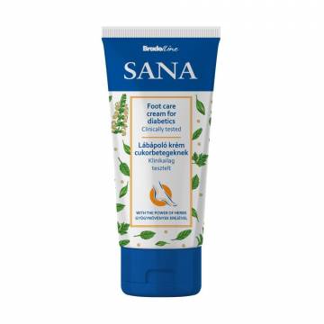 Крем для ног Bradoline Sana Foot Care Cream For Diabetics для диабетиков, 100 мл Крем для ног Bradoline Sana Foot Care Cream For Diabetics для диабетиков, 100 мл