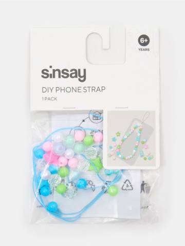 Креативний набір DIY - Брелок для телефону - light blue Креативний набір DIY - Брелок для телефону - light blue