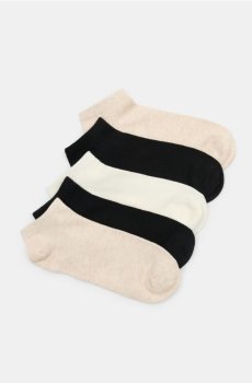 Короткі шкарпетки, 5 пар - різнобарвний