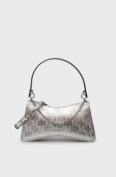 Женская серебристая сумка K SEVEN ELEMENT Серебряный ONESIZE Karl Lagerfeld 240W3039