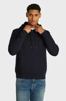 Мужское темно-синее худи FLAG ROUNDLE EMBRO HOODY Синий L Tommy Hilfiger MW0MW35532