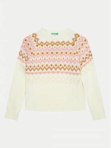 United Colors Of Benetton Светр 1176Q107K Écru Regular Fit United Colors Of Benetton Светр 1176Q107K Écru Regular Fit