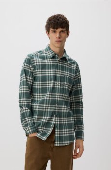 Reserved - Картата сорочка regular fit - темно-зелений - 341HF-79P