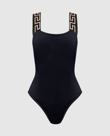 Черный купальник с узором Greca Черный купальник с узором Greca