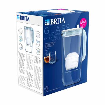 Фильтр-кувшин для воды Brita Glass LED MX Pro, синий, 2.5 л Фильтр-кувшин для воды Brita Glass LED MX Pro, синий, 2.5 л