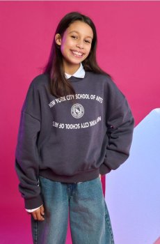 Кофта з круглим вирізом - антрацитовий