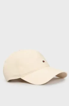Женская белая льняная кепка ESSENTIAL FLAG LINEN CAP Белый ONESIZE Tommy Hilfiger AW0AW17130