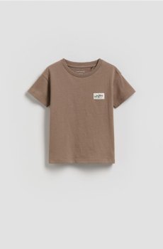 Reserved - Футболка з нашивкою - коричневий - 937IX-88X