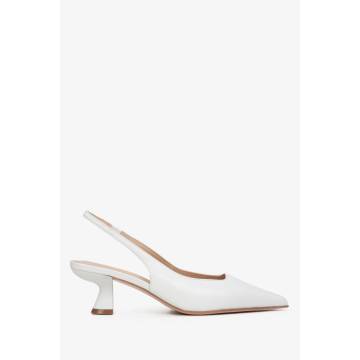 Слінгбеки шкіряні білі Estro ER00114719