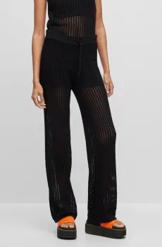 Женские черные брюки Черный L HUGO 50486881;001