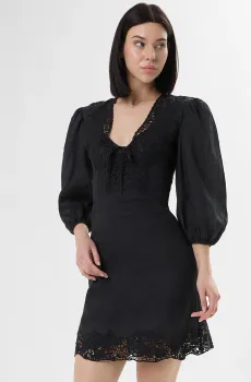 Женское черное платье Черный 32 BOSS 50556737;001