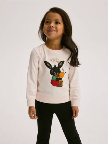 Reserved - Світшот Bing - пастельний рожевий - 898BF-03X Reserved - Світшот Bing - пастельний рожевий - 898BF-03X