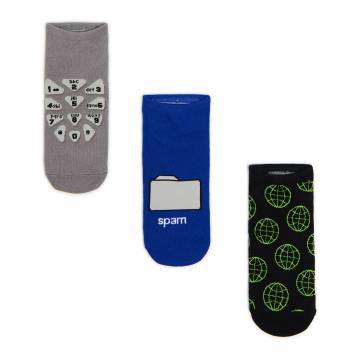 Cropp - Короткі шкарпетки, 3 пари - різнобарвний Cropp - Короткі шкарпетки, 3 пари - різнобарвний